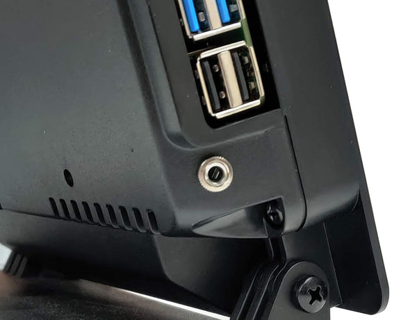 SmartiPi Touch Pro audio cable mounted