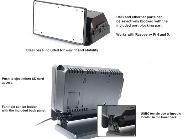 SmartiPi Touch Pro 2 - compatible with the Raspberry Pi Official Display