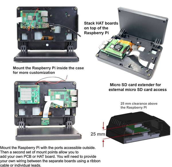 SmartiPi Touch Pro 2 - compatible with the Raspberry Pi Official Display